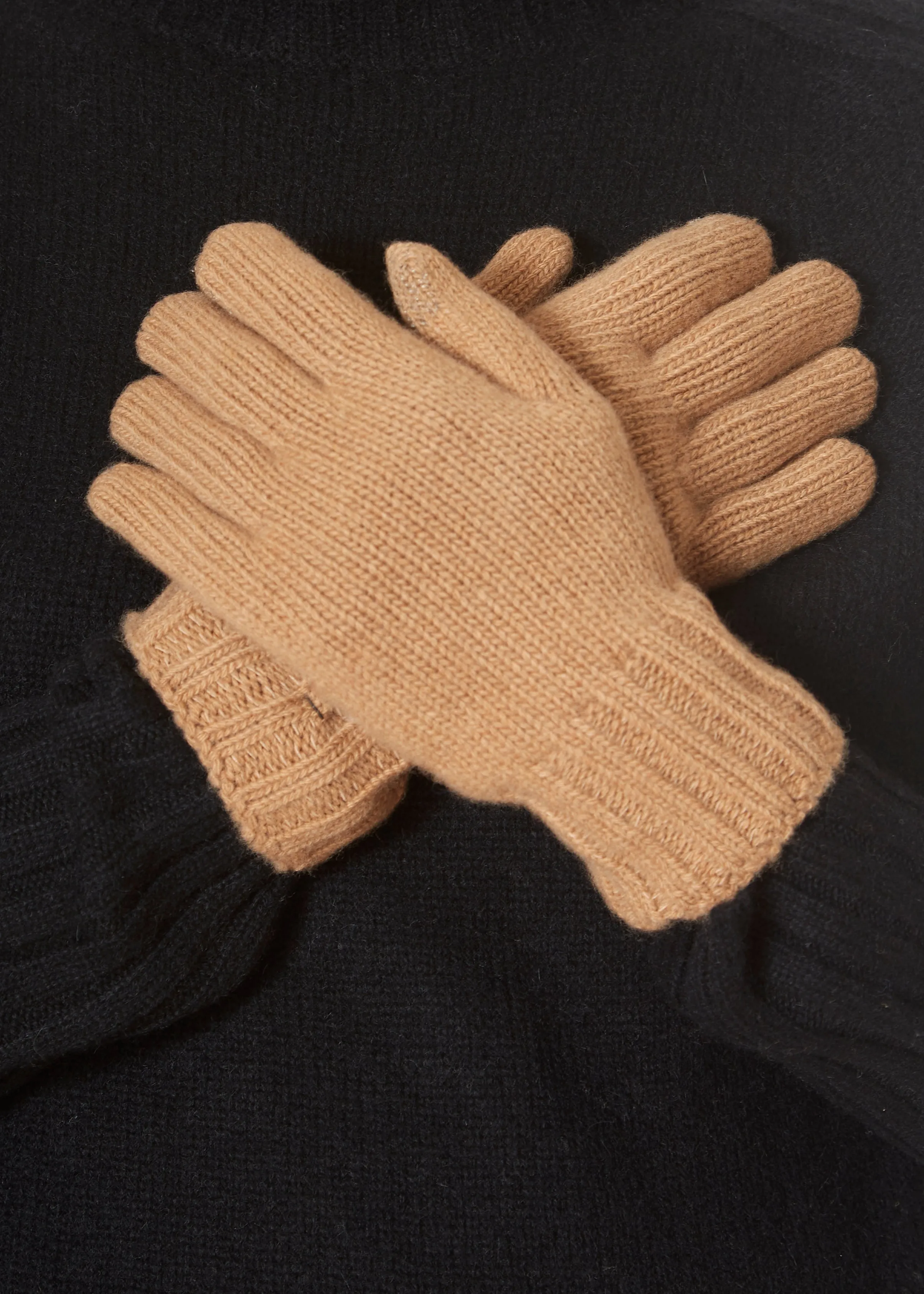 Santacana Camel Gloves 'Cashmere Blend'