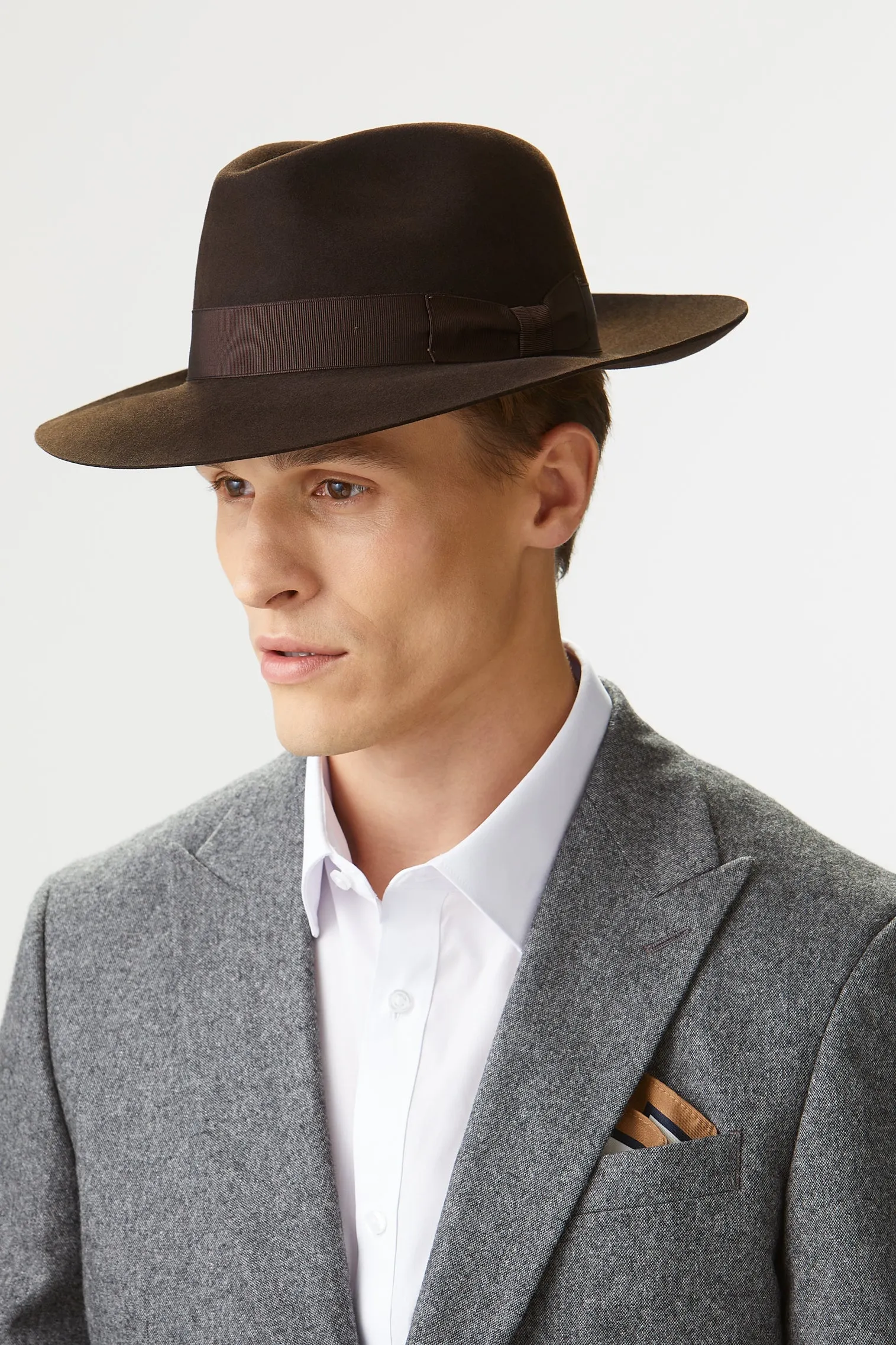 Sloane Dark Brown Fedora