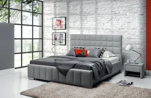 Stefanie Gray Platform Upholstered Bed by Nordholtz