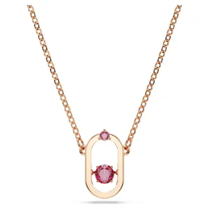 Swarovski Una pendant Necklace Rose Gold Red Plated 6520550