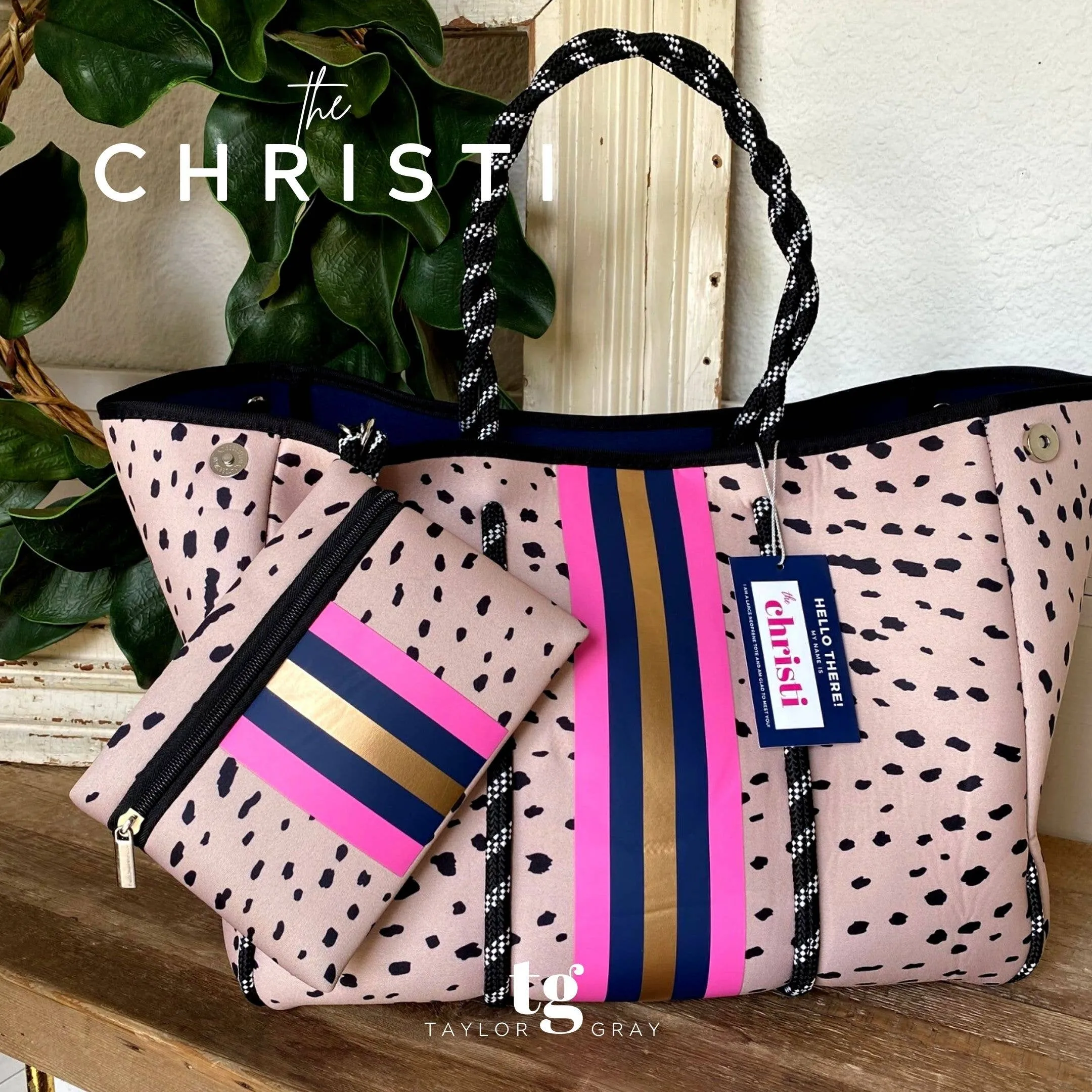 TAYLOR GRAY - The Christi Neoprene Tote | shoptaylorgray