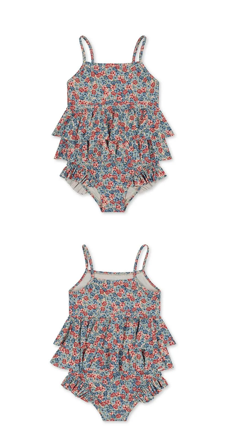 Toddler/Kid Girl's Summer Cherry/Flower Design Swimsuit (2 Designs)