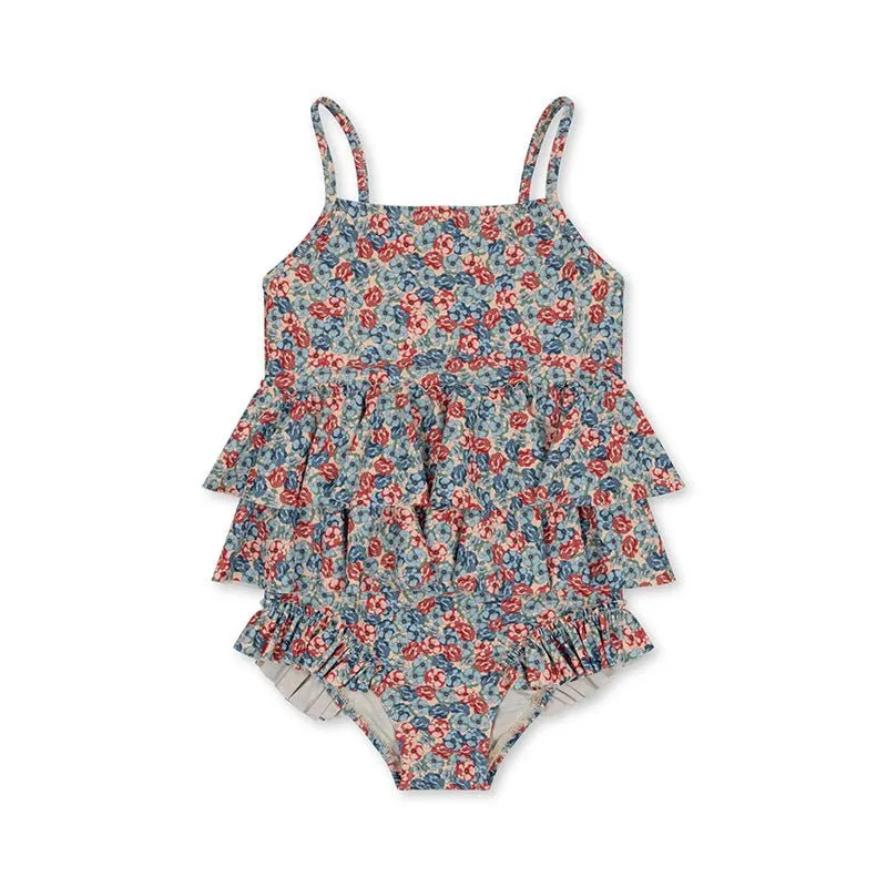 Toddler/Kid Girl's Summer Cherry/Flower Design Swimsuit (2 Designs)