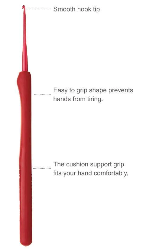 Tulip Etimo Red Crochet Hook