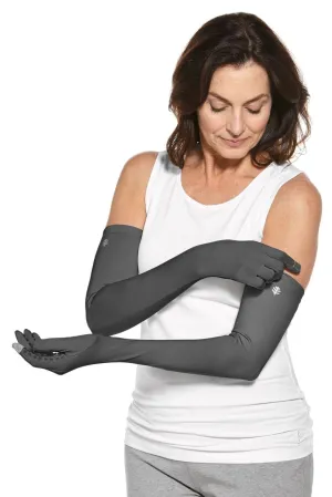 Unisex Culebra UV Long Sun Gloves  |  Charcoal