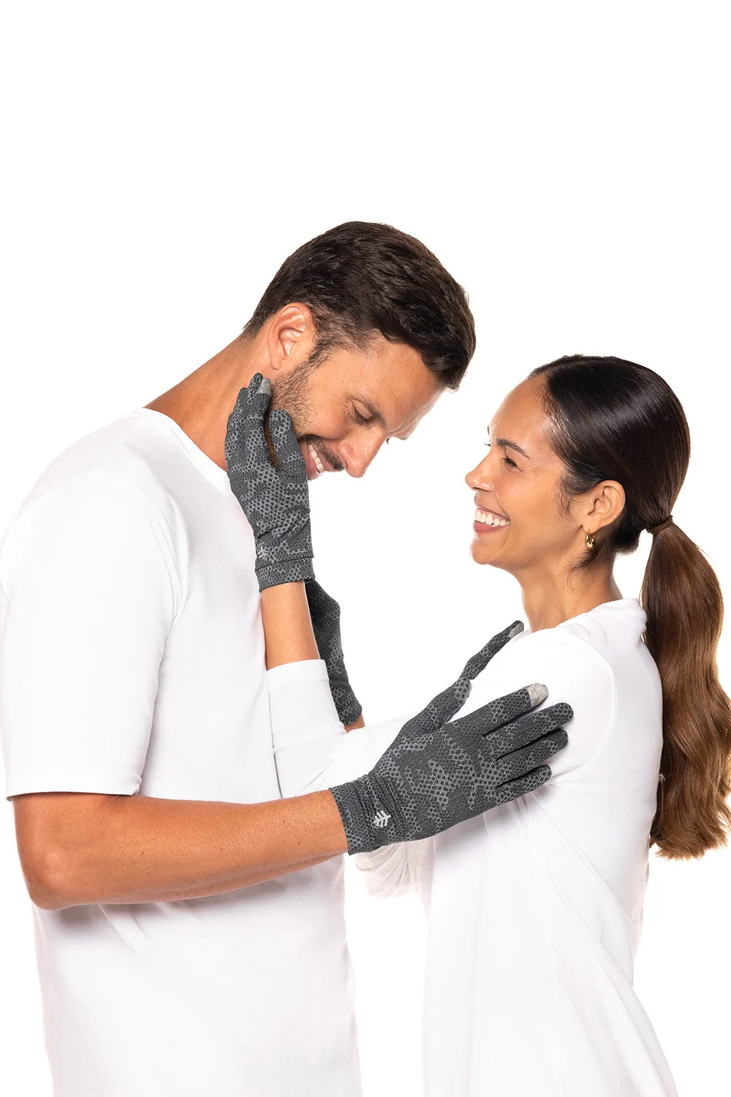 Unisex Gannett UV Gloves  |  Charcoal Coolibar Camo