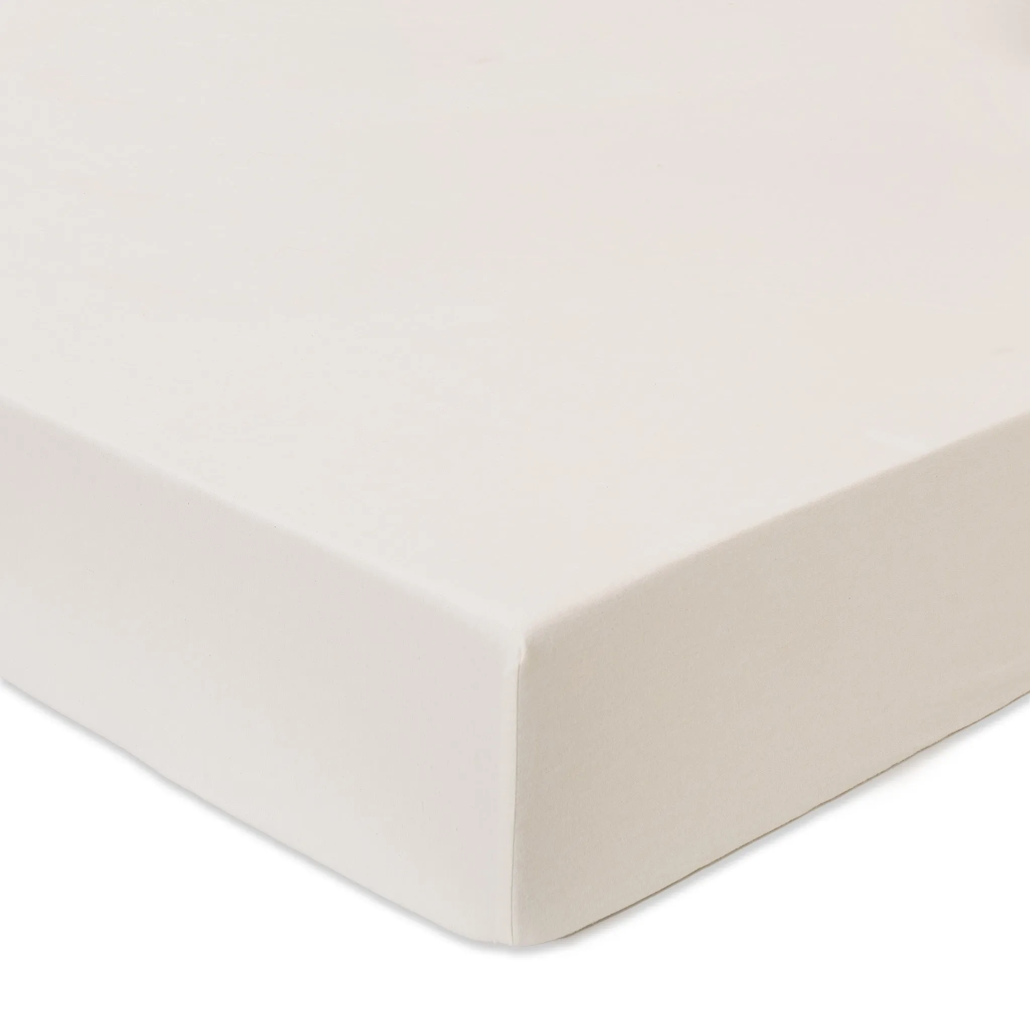 Vilar Flannel Fitted Sheet [Natural white]