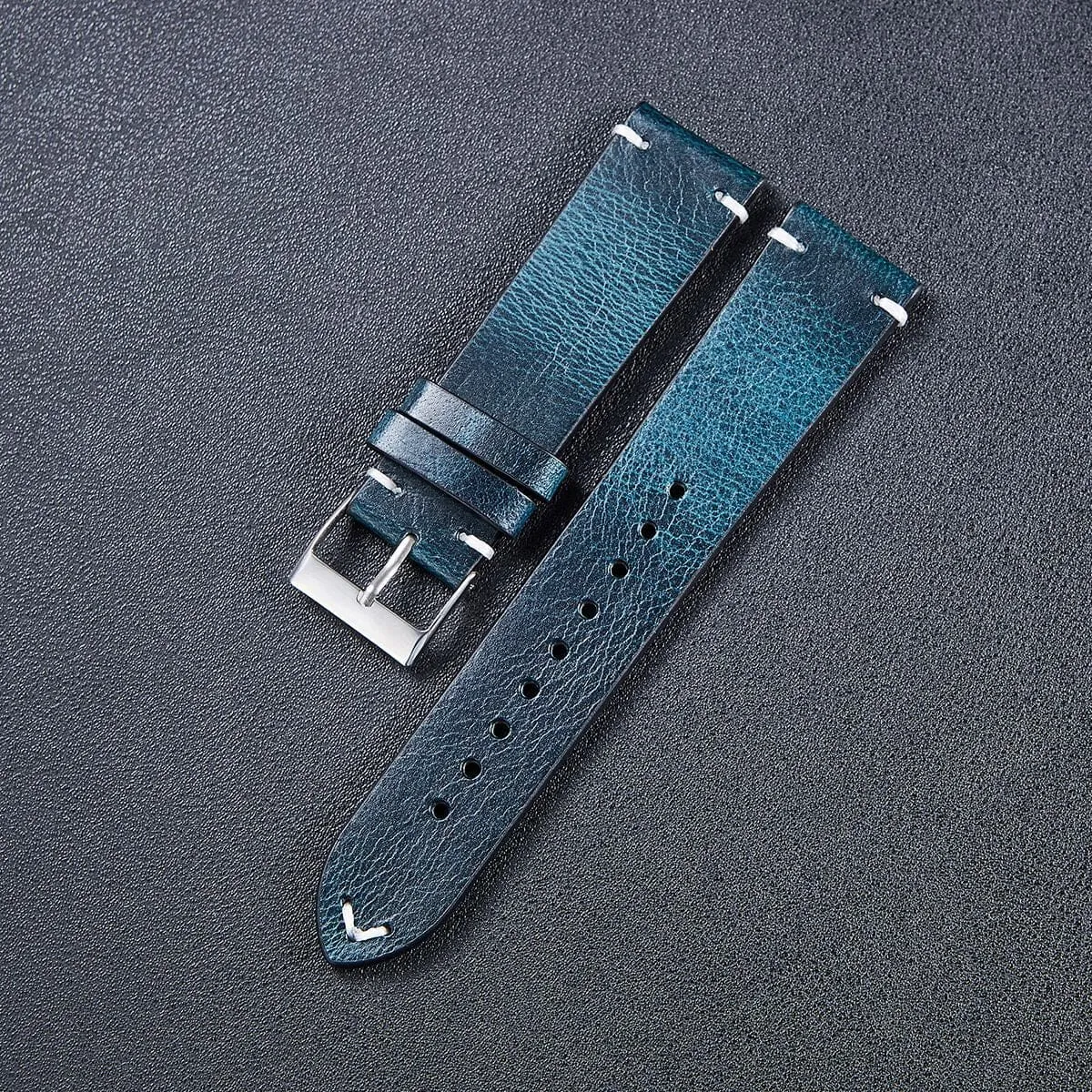 Vintage Oiled Leather Watch Straps Compatible with the Citizen 20mm Range