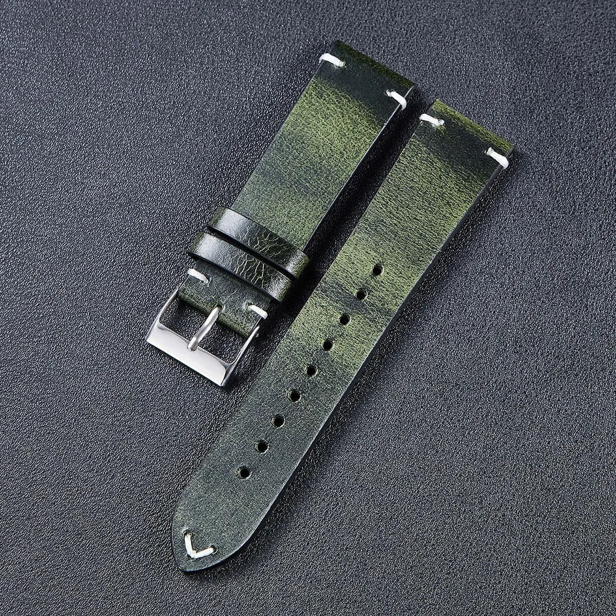 Vintage Oiled Leather Watch Straps Compatible with the Citizen 20mm Range