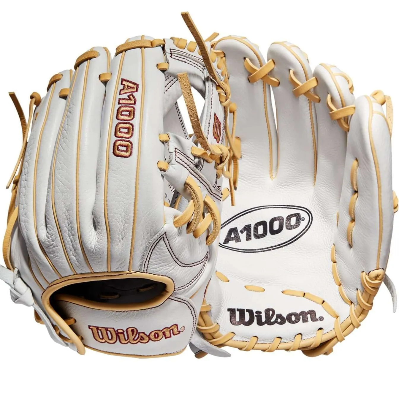 Wilson A1000  Fastpitch H1175 11.75 White/White/Blonde & Seminole Red