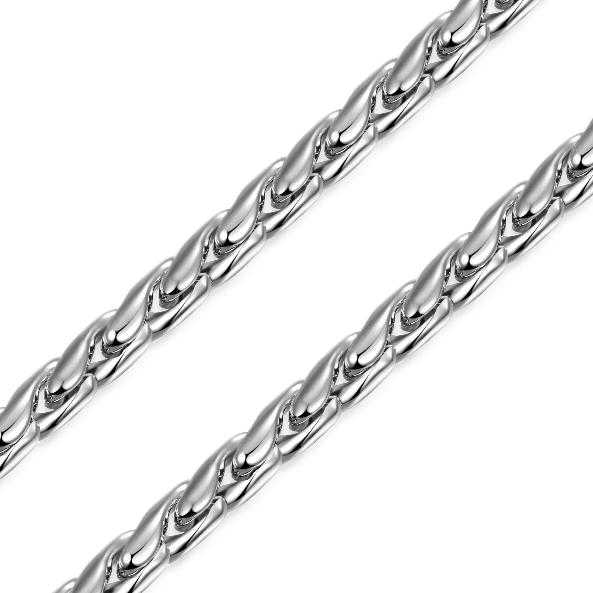 Women's Franco Chain - White Gold