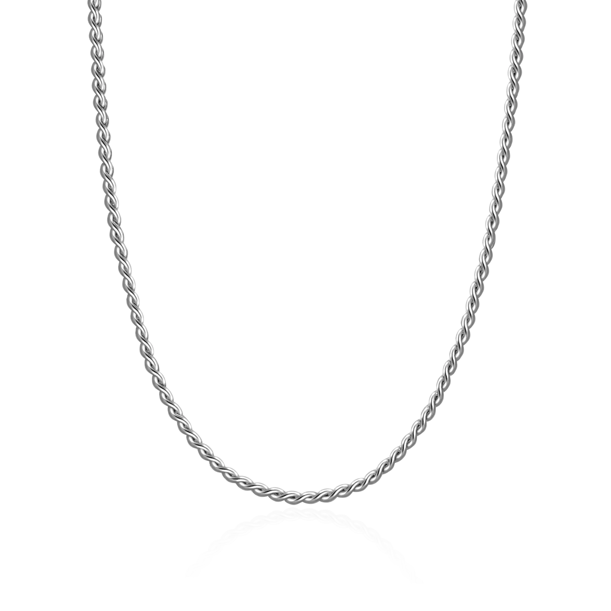 Women's Franco Chain - White Gold