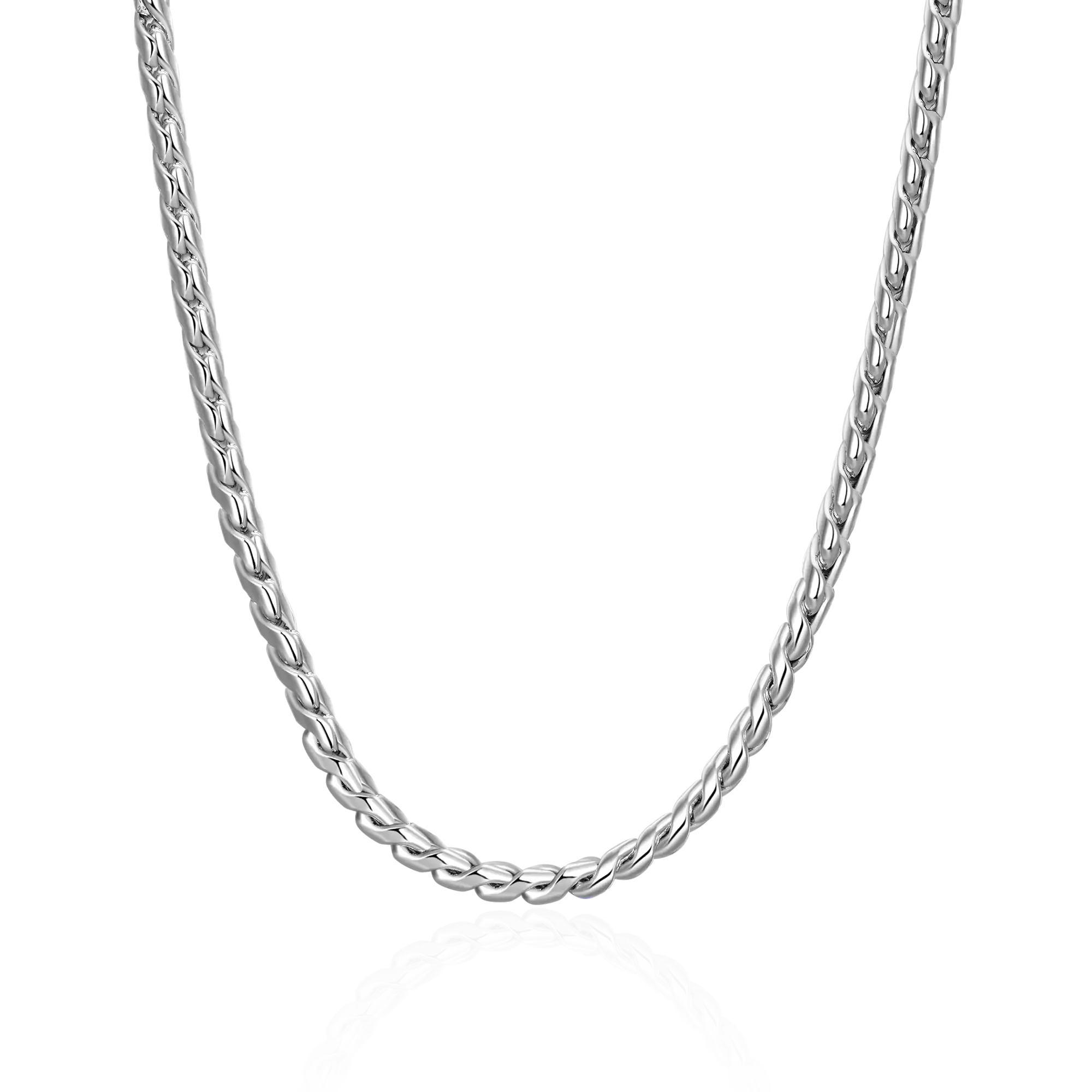 Women's Franco Chain - White Gold