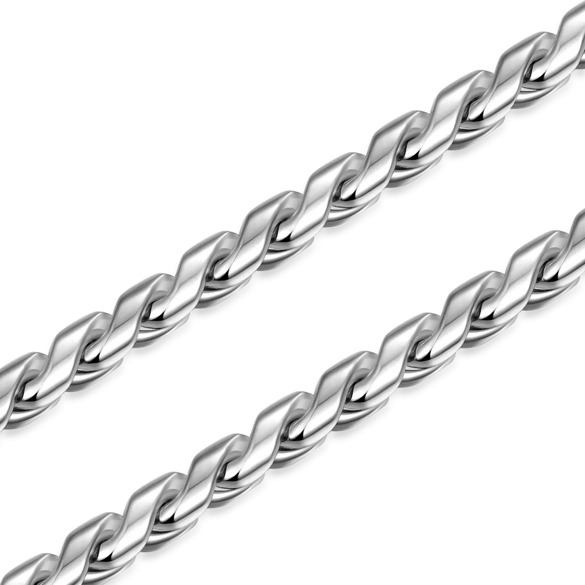 Women's Franco Chain - White Gold