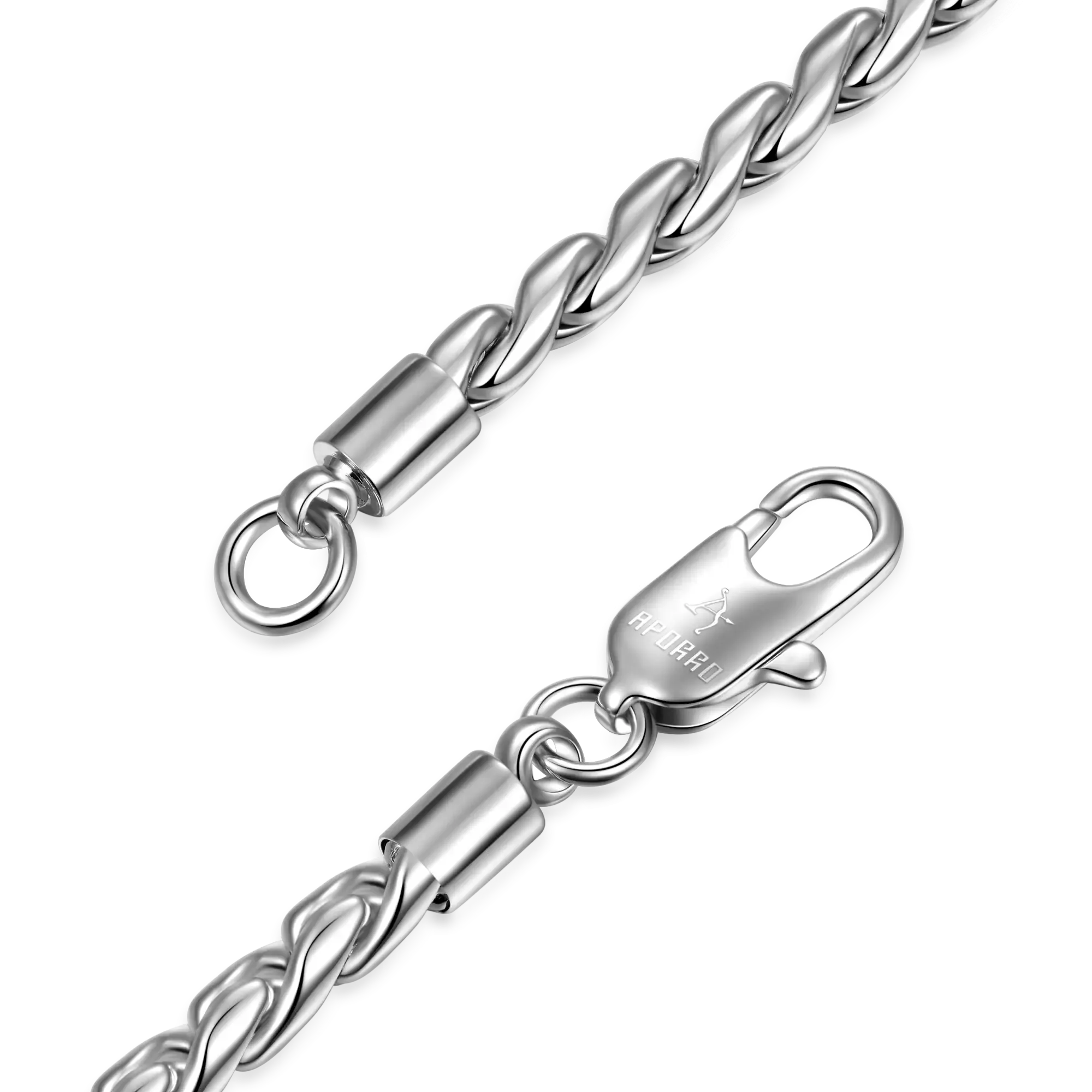 Women's Franco Chain - White Gold