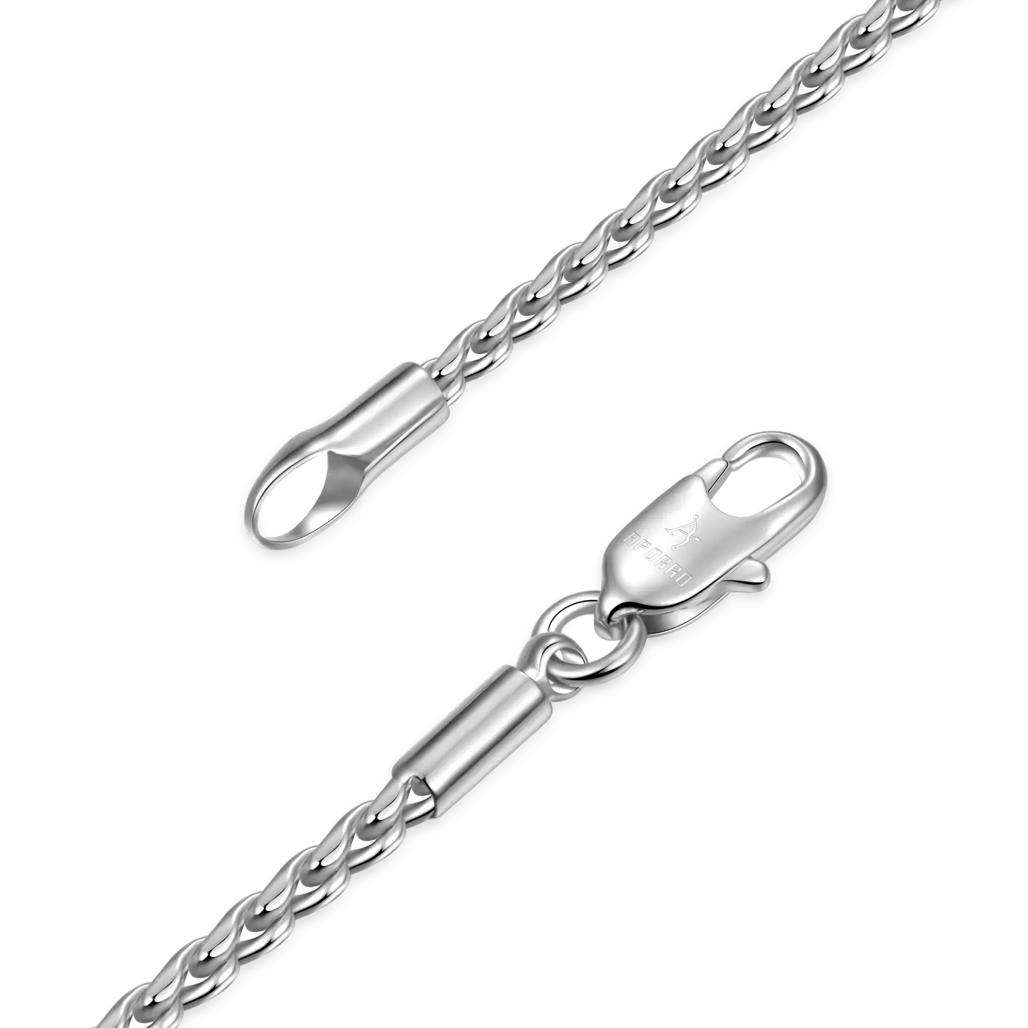 Women's Franco Chain - White Gold