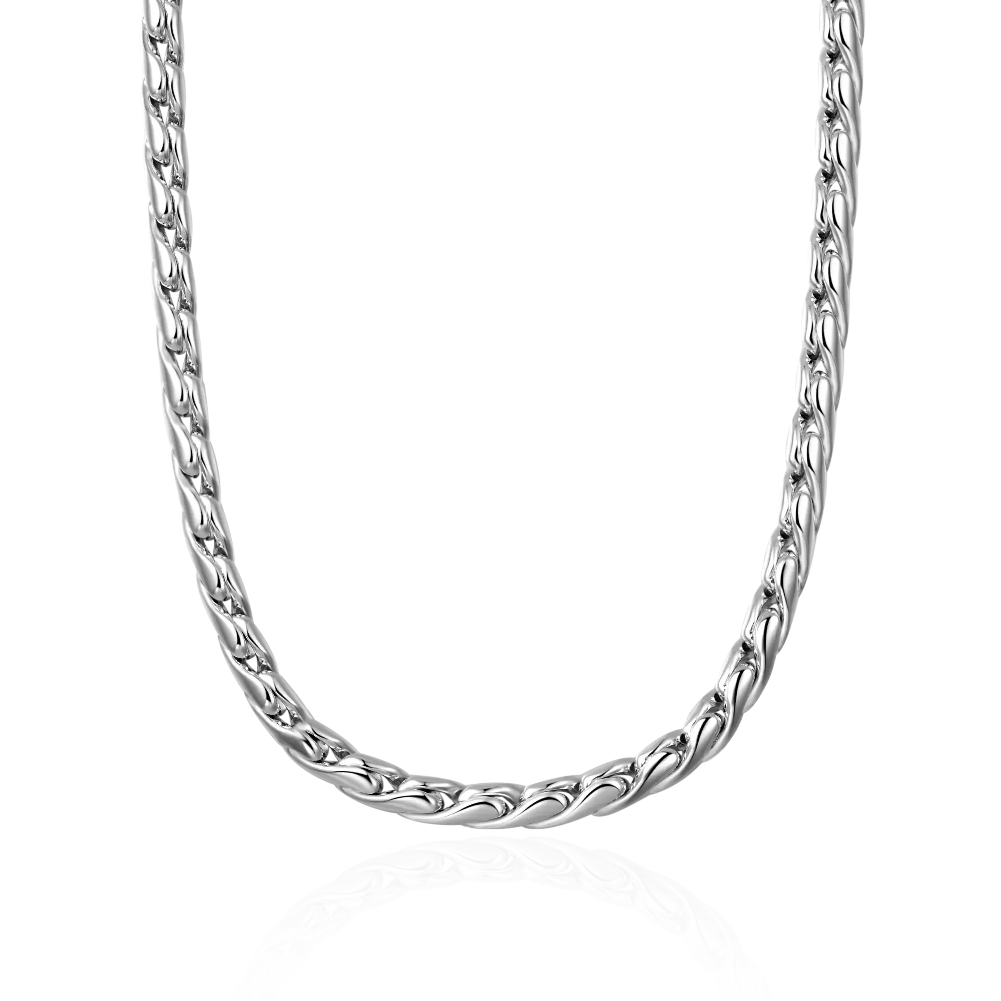 Women's Franco Chain - White Gold