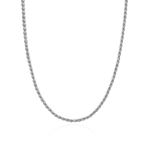 Women's Franco Chain - White Gold